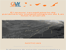 Tablet Screenshot of canaryweather.es